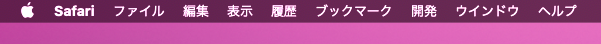 メニューバーに開発が追加画像